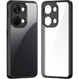 Чехол для Xiaomi Redmi Note 13 Pro 4G / Xiaomi Redmi Note 14S / Xiaomi Poco M6 Pro 4G, Fusion Hybrid, с защитой камеры, прозрачный / черный