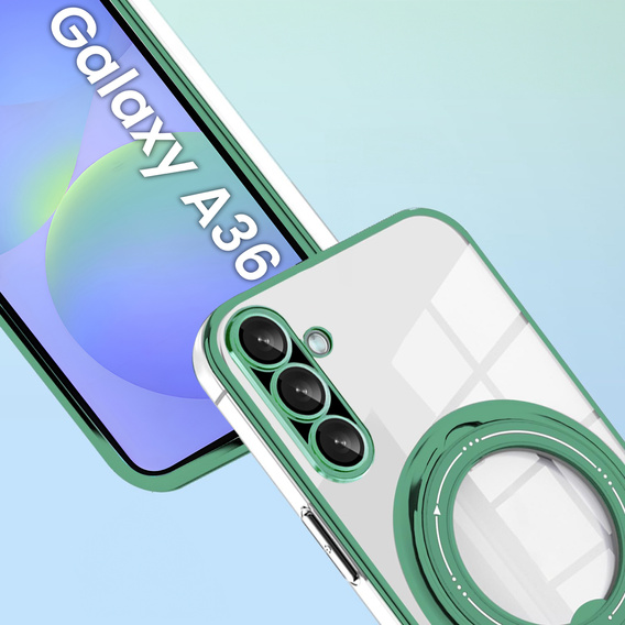 Магнітний чохол для Samsung Galaxy A36 5G, для MagSafe, зелений