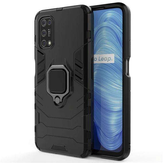 Чoхол до Realme 7 5G, Kickstand Ring, чорний
