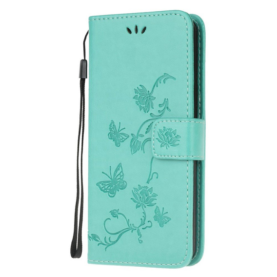 Откидной чехол для Motorola Moto G30 / G10, Butterfly, синий