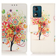 Откидной чехол для Motorola Moto E13, Wallet Tree, красный