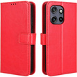 Футляр з клапаном для Motorola Edge 50 Neo / Motorola ThinkPhone 25, Crazy Horse Wallet, червоний