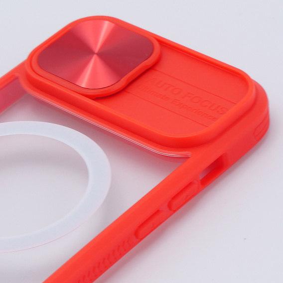 Чехол до iPhone 15, Slide Camera Magsafe, красный