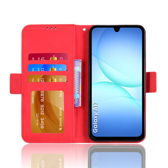 Чохол-футляр для Oppo Reno 14F, слот для карток, гаманець, чорний