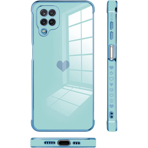 Чехол до Samsung Galaxy A12 / M12 / A12 2021, Electro heart, синий