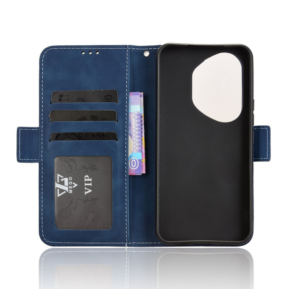 Откидной чехол для Honor 400 Pro 5G, Card Slot, темно-синий