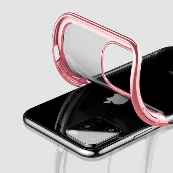 Чохол ERBORD TPU Frame для iPhone 13 Pro - Clear / Rose Gold
