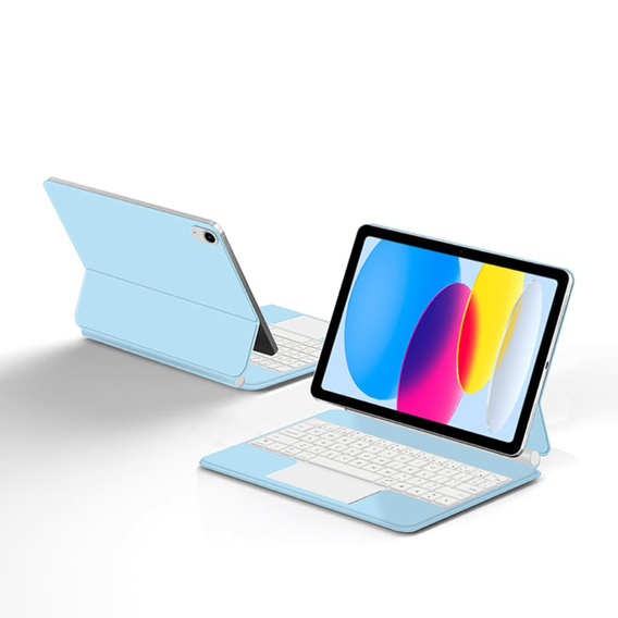 Чехол-клавиатура для iPad 10.9" 2022 (10 gen.) / iPad 11" 2025 A16 (11 gen.), Magnetic Keyboard Touchpad, синий