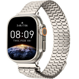 Стальной браслет для Apple Watch 1/2/3/4/5/6/7/8/SE/ULTRA 42/44/45/49 MM - бежевый