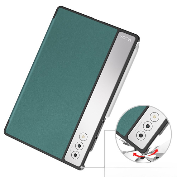 Чехол для Lenovo Yoga Tab Plus, Smartcase, зелёный