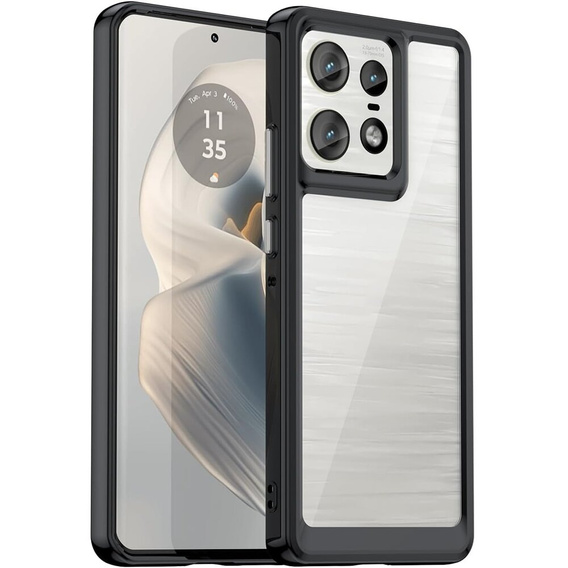 Чoхол до Motorola Edge 50 Pro, Fusion Hybrid, чорний