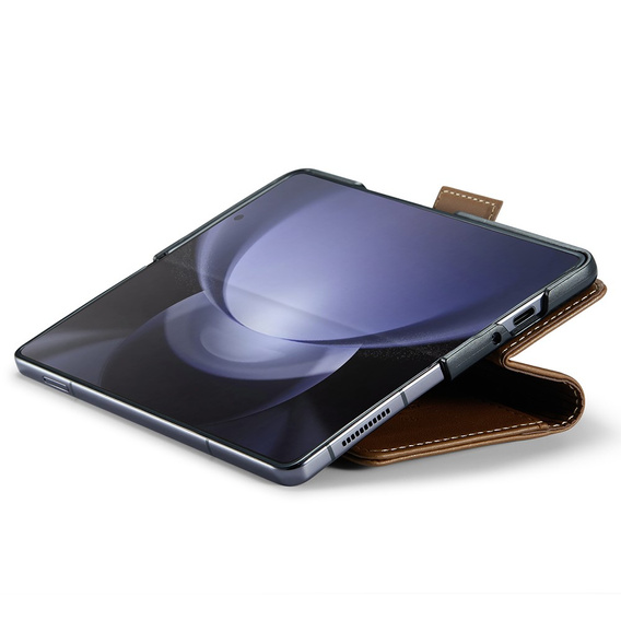 CASE фліп-чохол для Samsung Galaxy Z Fold6 5G, Litchi Wallet, коричневий