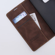 Чехол для Xiaomi Redmi Note 12 5G / Poco X5 5G, ERBORD Vintage, бумажник с клапаном, кофе