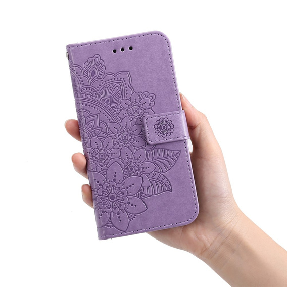Откидной чехол для Samsung Galaxy A53 5G, Mandala Flower, фиолетовый