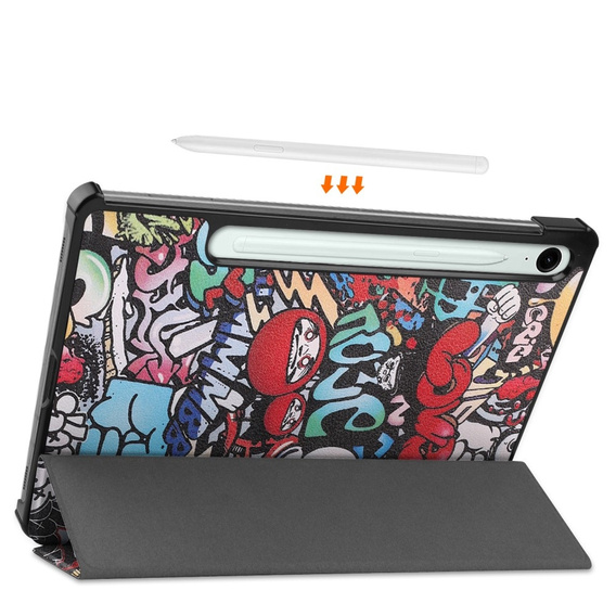 Чехол для Samsung Galaxy Tab S10 Lite / S10 FE / S9 FE, с откидной крышкой, graffiti