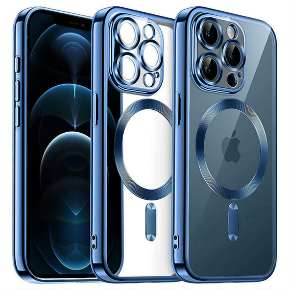 Чохол для iPhone 12 Pro, Electro MagSafe, м'яти + Скло на екран