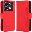 Откидной чехол для Infinix Zero 30 5G, Card Slot, красный