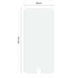 2x Закаленное стекло для iPhone 7 Plus/8 Plus, ERBORD 9H Hard Glass на экране
