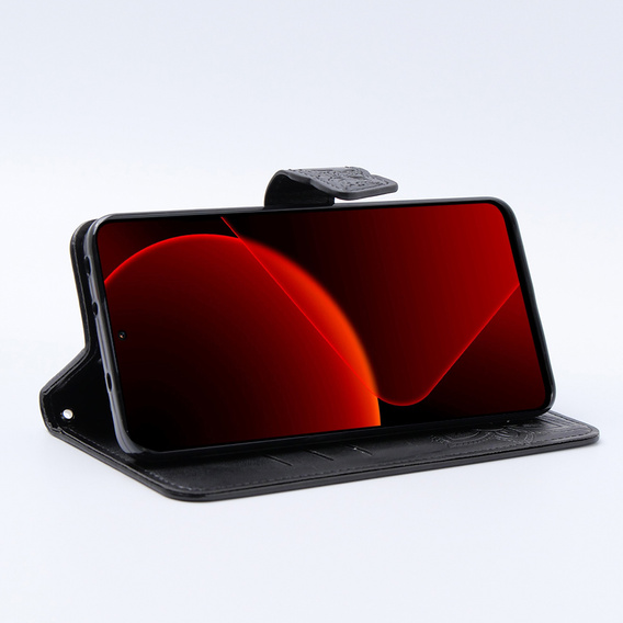 Чохол-книжка для Xiaomi 13T / 13T Pro, Butterfly, чорний
