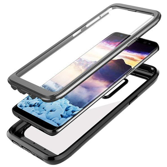 Чoхол Shockproof до Samsung Galaxy S9+ Plus, із захисним екраном, м'яти