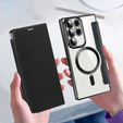 Чохол-книжка для Samsung Galaxy S23 Ultra, RFID Wallet MagSafe CamShield, чорний