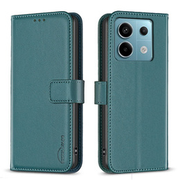 Чохол-сумка для Xiaomi Redmi Note 13 Pro 4G / Xiaomi Redmi Note 14S / Xiaomi Poco M6 Pro 4G, BINFEN Wallet, зелений