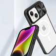 Чехол до iPhone 15 Plus, Slide Camera Magsafe, чёрный
