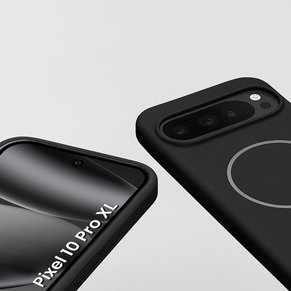 Силиконовый чехол для Google Pixel 10 Pro XL, для MagSafe, черный