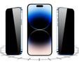 2x Загартоване захисне скло для iPhone 16e / 14 / 13 / 13 Pro, ERBORD 9H Easy App Anti-Peep
