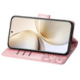 Откидной чехол для Realme 14 Pro+ 5G, Butterfly, розовый rose gold