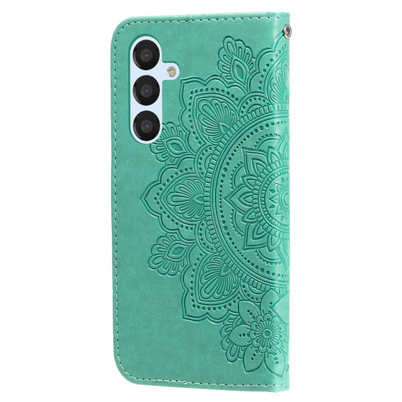 Откидной чехол для Samsung Galaxy A54 5G, Mandala Flower, зелёный