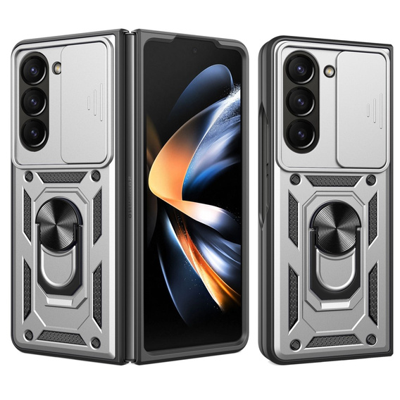 Чохол NOX Camera Slide Samsung Galaxy Z Fold5 5G, CamShield Slide, срібло
