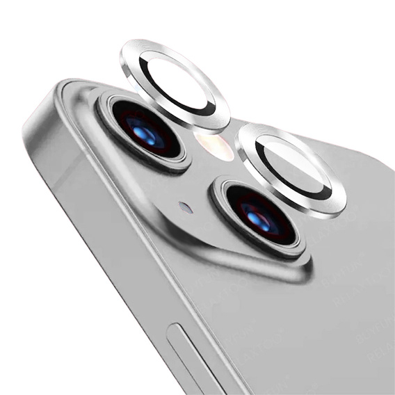 Защитное стекло на камеру до iPhone 13 / 13 mini, Silver