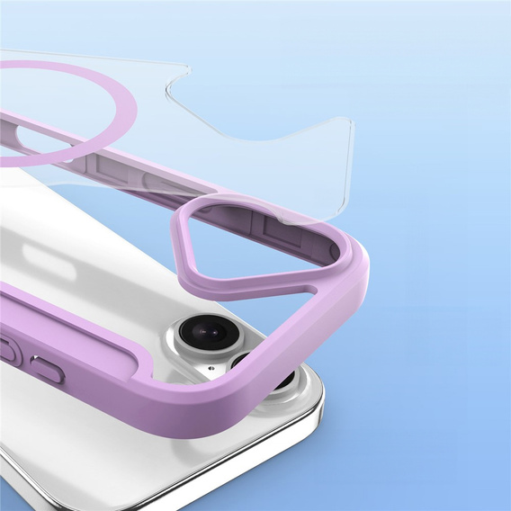 Чехол Dux Ducis для iPhone 17, Skin X Pro, с откидной крышкой, для MagSafe, фиолетовый
