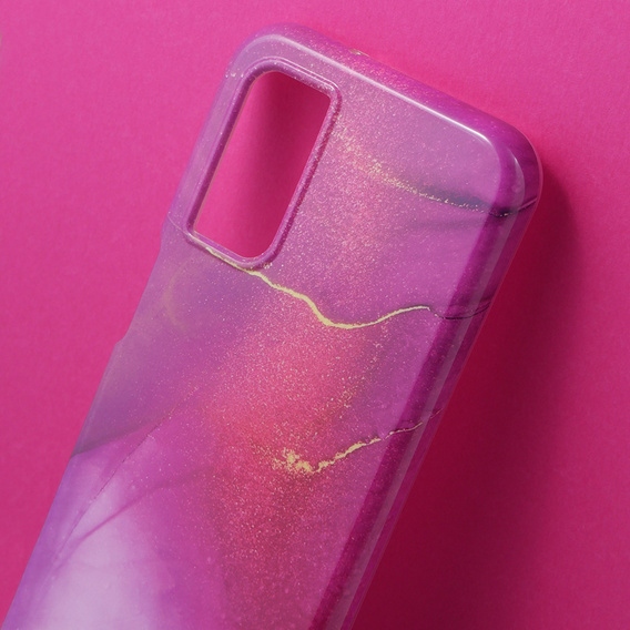 Чехол до Samsung Galaxy A14 4G/5G, Suritch Full Body Marble, фиолетовый