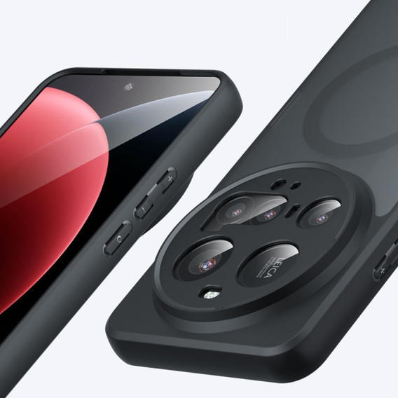 Чохол для Xiaomi 15 Ultra, для MagSafe, ERBORD Matt Case, чорний