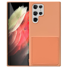 Кейс Silicone Lite Pocket для Samsung Galaxy S22 Ultra 5G - Orange