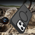 Чохол ERBORD з MagSafe для iPhone 16 Pro, Matte Case, з активною кнопкою, матовий / чорний