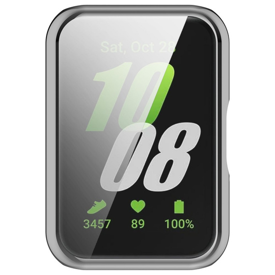 Чехол 2 в 1 с защитой экрана для Xiaomi Redmi Watch 3 Lite / Watch 3 Active, серебристый