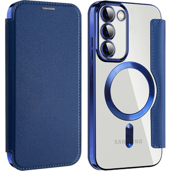 Чохол-книжка для Samsung Galaxy S23, Wallet, MagSafe, темно-синій 