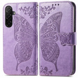 Откидной чехол для Samsung Galaxy A26, Butterfly, фиолетовый