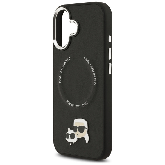 Чехол Karl Lagerfeld Karl & Choupette Heads Pins & Logo MagSafe для iPhone 17