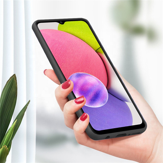 Чехол до Samsung Galaxy A03S, Silicone Lite, чёрный