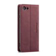 Чехол CASEME для iPhone 7/8/SE 2020/SE 2022, Leather Wallet Case, бордовый