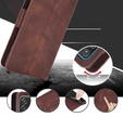 Футляр з клапаном для Motorola Edge 50 Pro, Card Slot, коричневий