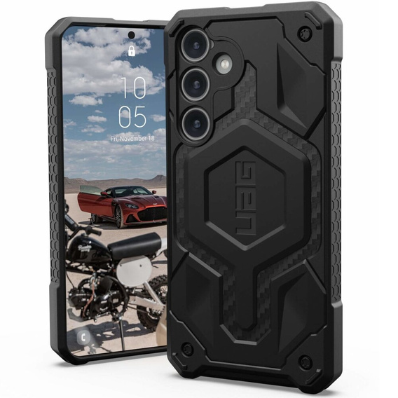 Чoхол Urban Armor Gear до Galaxy S24, Monarch Pro MagSafe, чорний