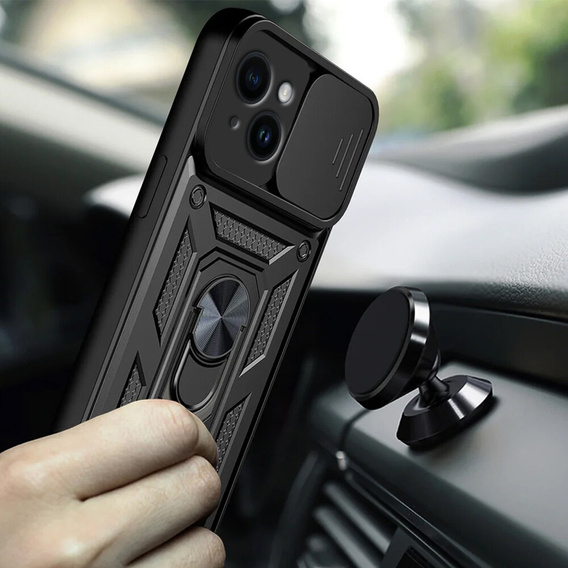 Чехол NOX Camera Slide iPhone 14, CamShield Slide, чёрный