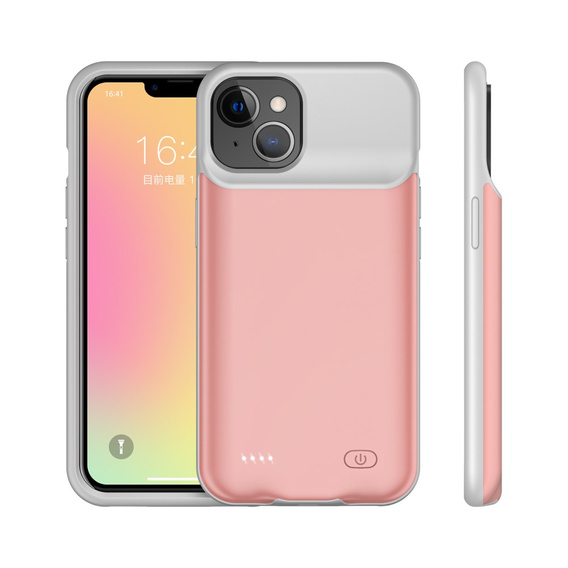 Чехол с батареей 6000mAh до iPhone 13 Mini, Rose Gold