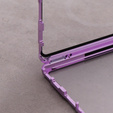 Магнитный чехол с двойным стеклом MagSafe для Samsung Galaxy S22 Ultra, фиолетовый