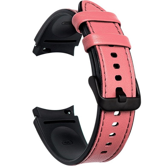 Шкіряний ремінець для годинника Samsung Galaxy Watch 4 / 5 40/42/44/46/45MM PRO, Pink